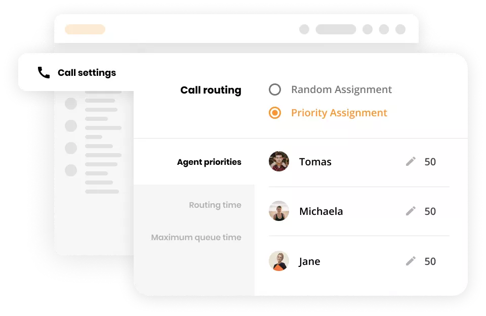 Centre d'appels exceptionnel