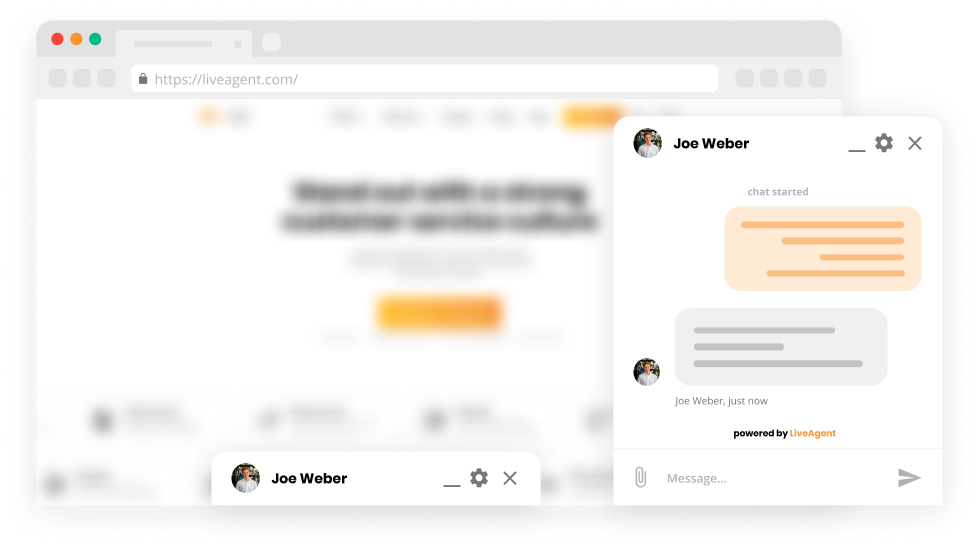 Fonctionnalité d'ancrage de la fenêtre de chat dans un logiciel de chat en direct - LiveAgent