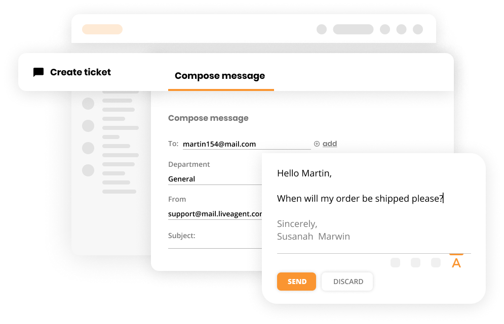 Créer un ticket dans le logiciel de help desk