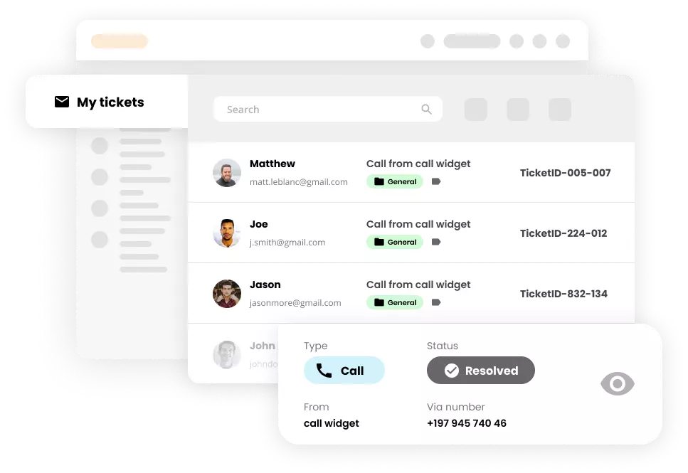 Fonctionnalité de tickets dans le logiciel d'assistance - LiveAgent