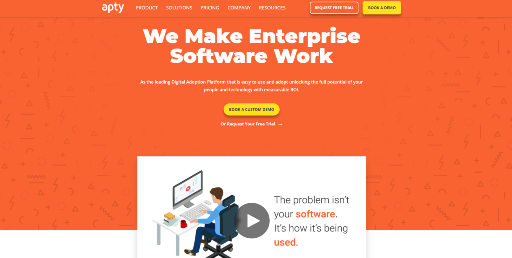 Page d'accueil d'Apty