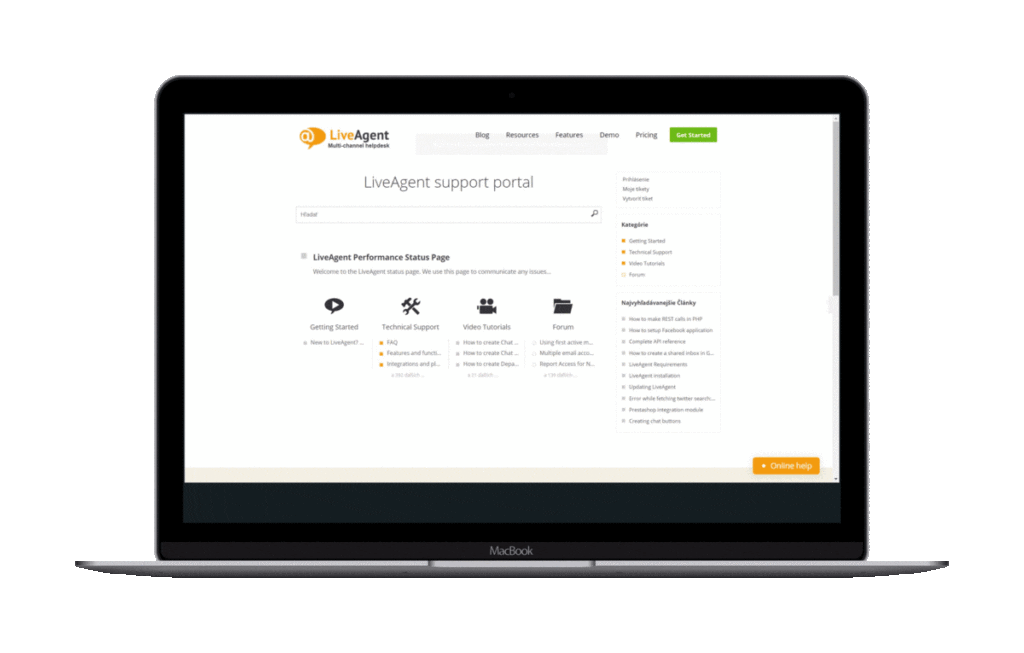 Conceptions de base de connaissances dans LiveAgent