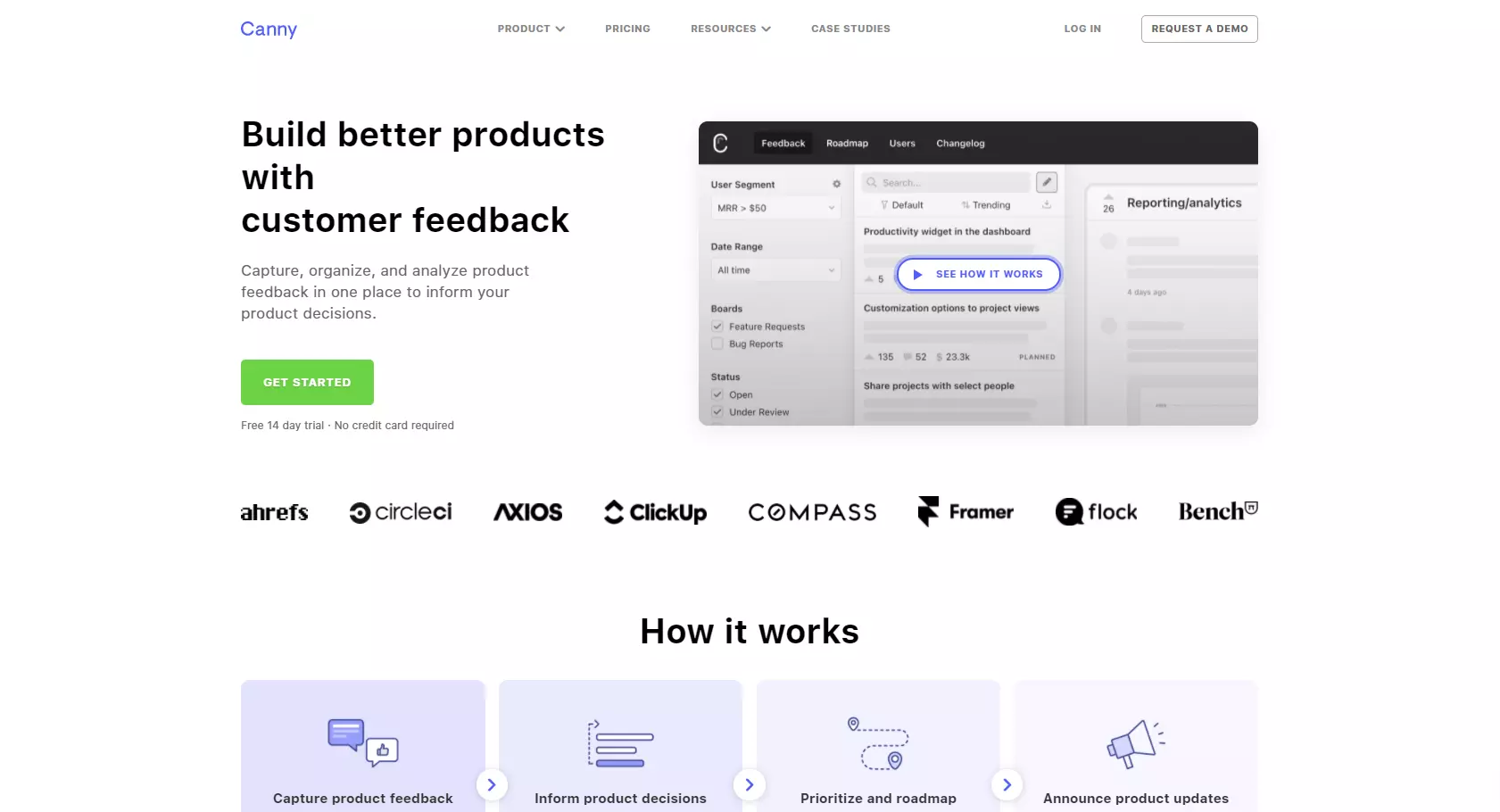 Page d'accueil de Canny