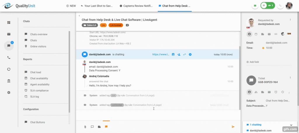 Avantage du chat en direct - commodité de conversation en temps réel
