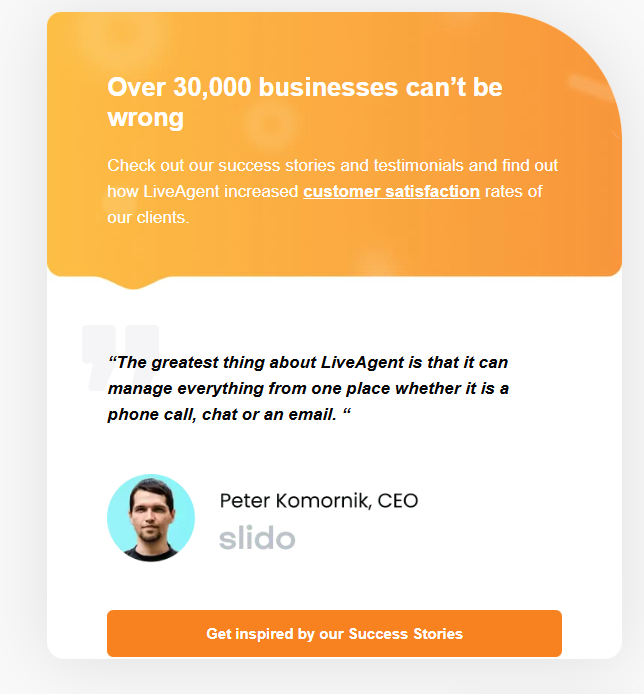 Pourquoi les entreprises font confiance à LiveAgent