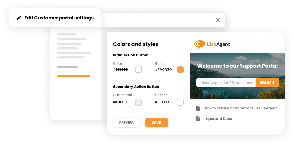Un portail de service client puissant créé par vous