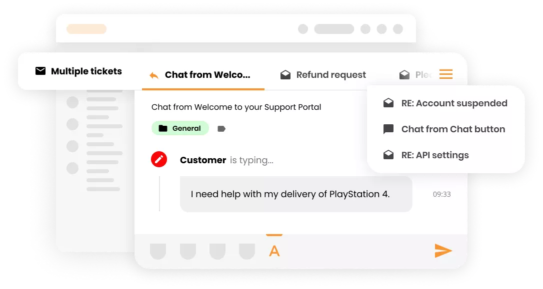 Logiciel de help desk LiveAgent avec plusieurs tickets