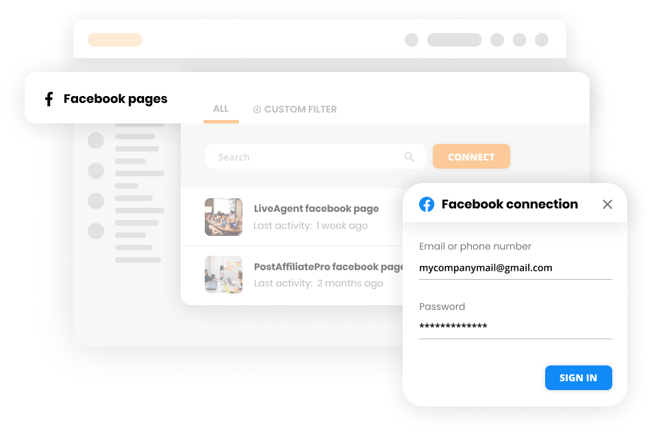 Connecter Facebook avec un logiciel de help desk - LiveAgent