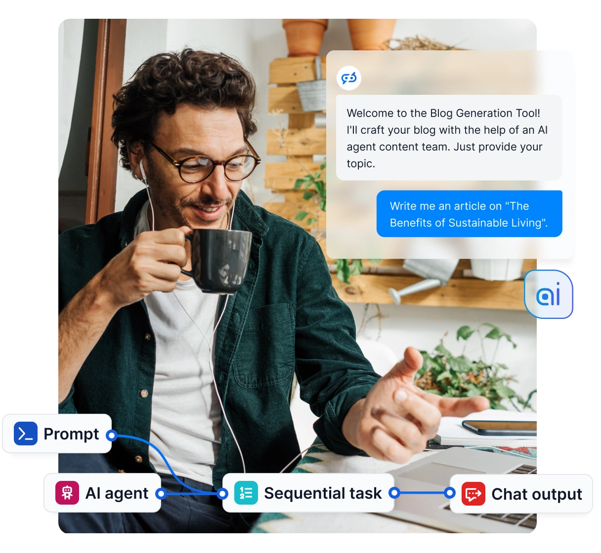 Illustration du tableau de bord LiveAgent