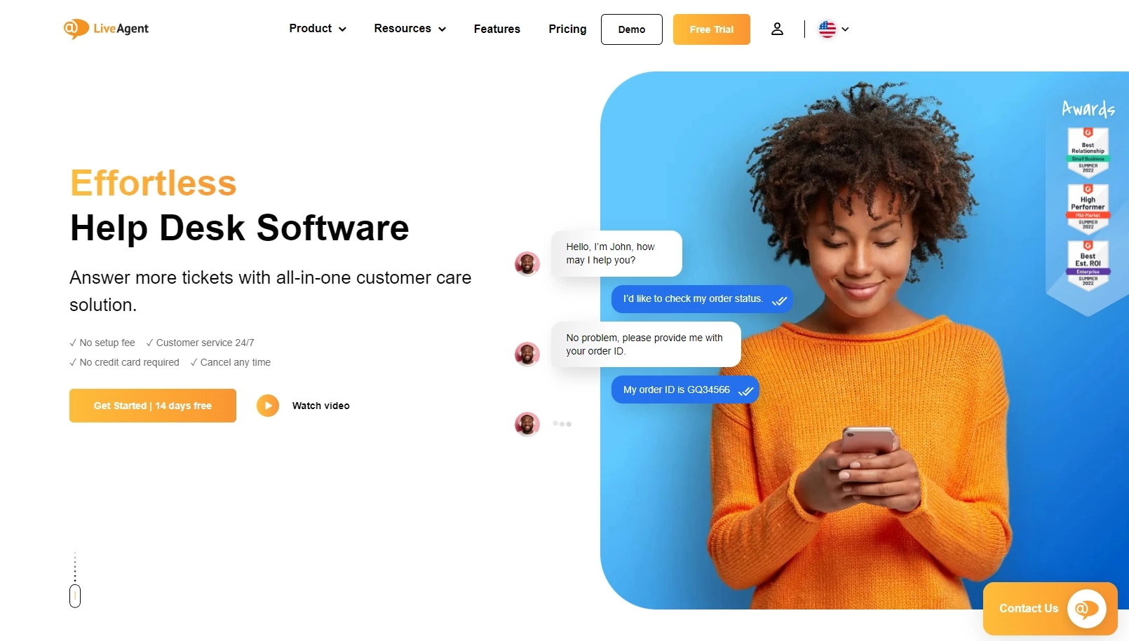 Logiciel de support LiveAgent