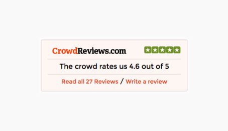 Note Crowd Reviews 4,6 sur 5
