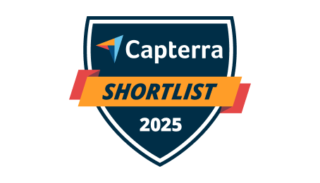 Badge de liste restreinte Capterra pour logiciel de help desk favori 2025