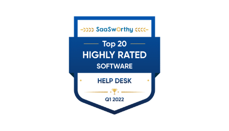 Logiciel de help desk très bien noté Q1 2022