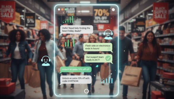 Comment le chat en direct augmente les taux de conversion du commerce électronique le jour du Black Friday