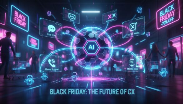 Le rôle de l'IA et du chat en direct omnicanal dans le support client du Black Friday