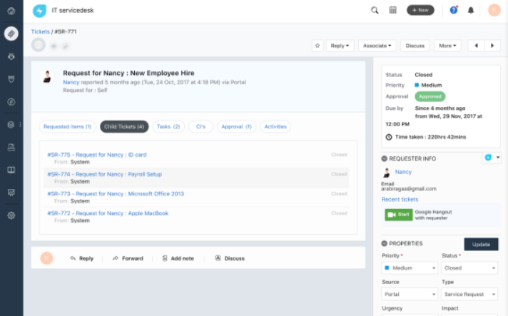 Logiciel de système de ticketing Freshservice