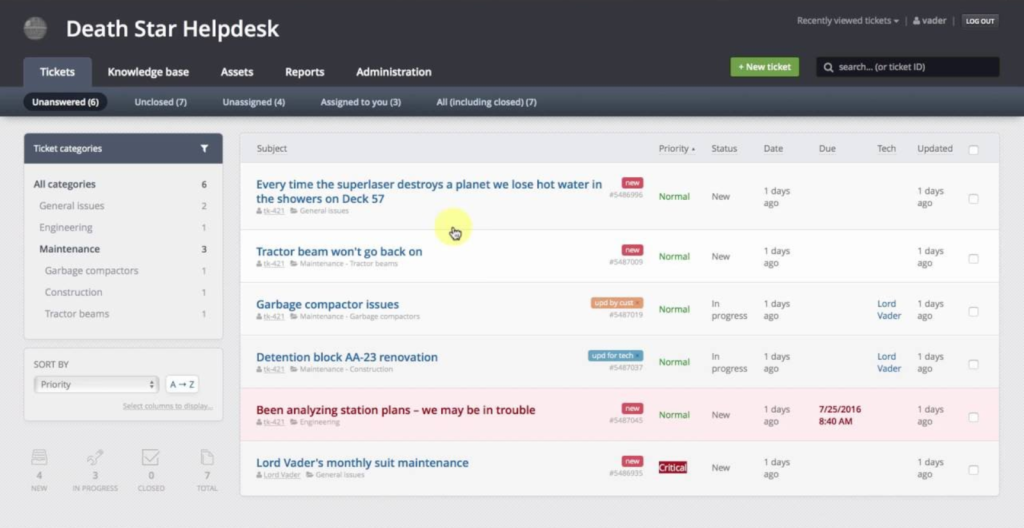 Systèmes de ticketing de help desk Jitbit
