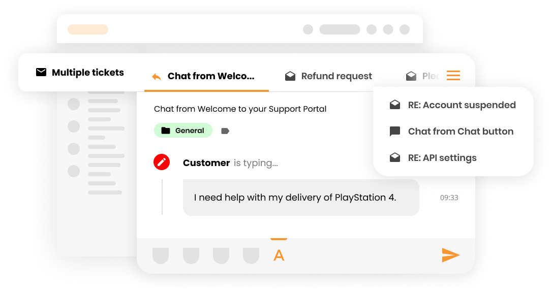 Fonctionnalité de tickets multiples dans le système de ticketing du help desk - LiveAgent