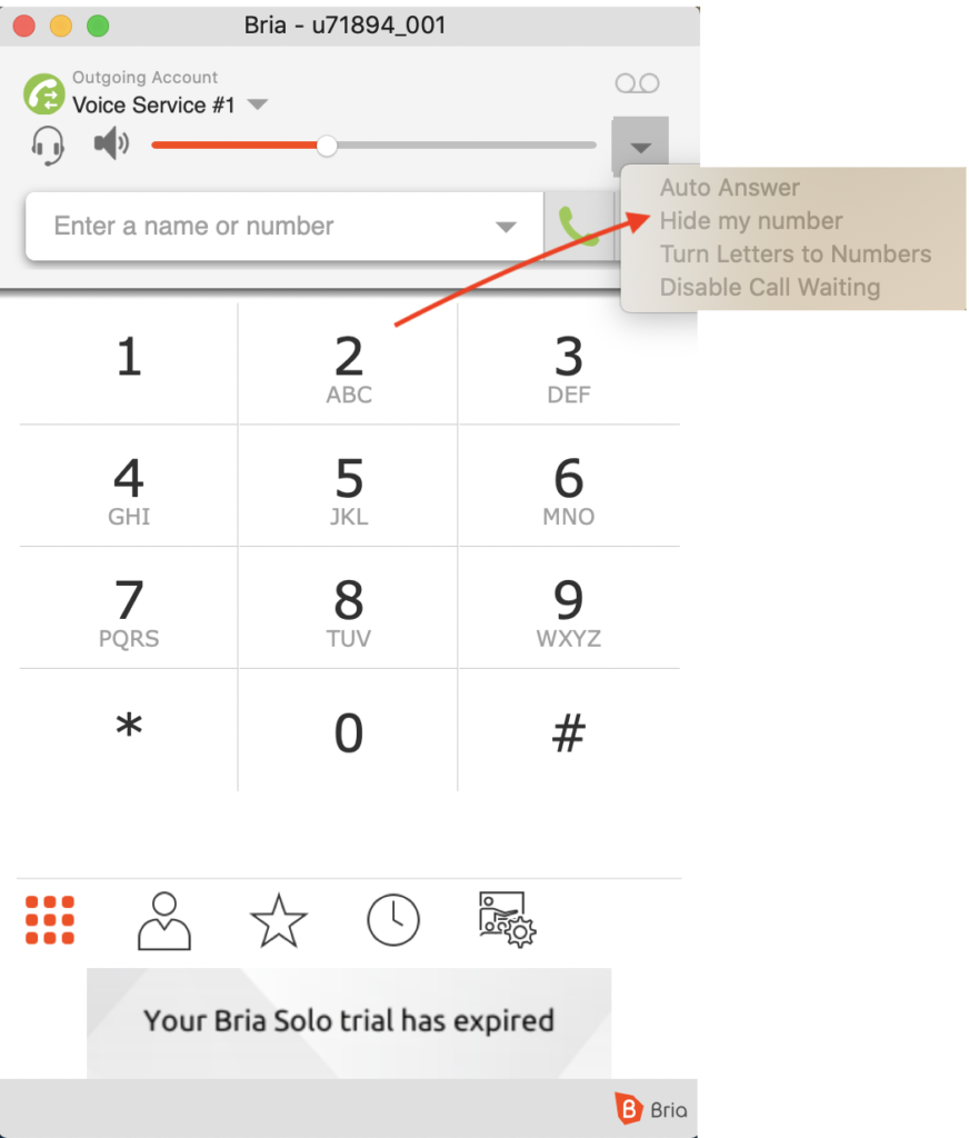 Fonctions Softphone Bria gratuit
