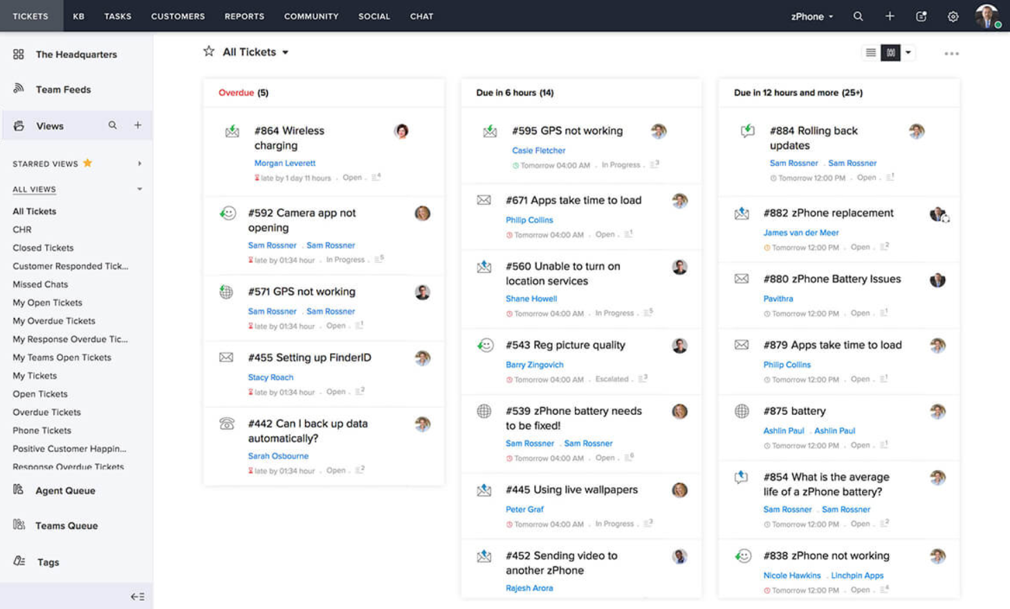 Système de ticketing Zoho Desk
