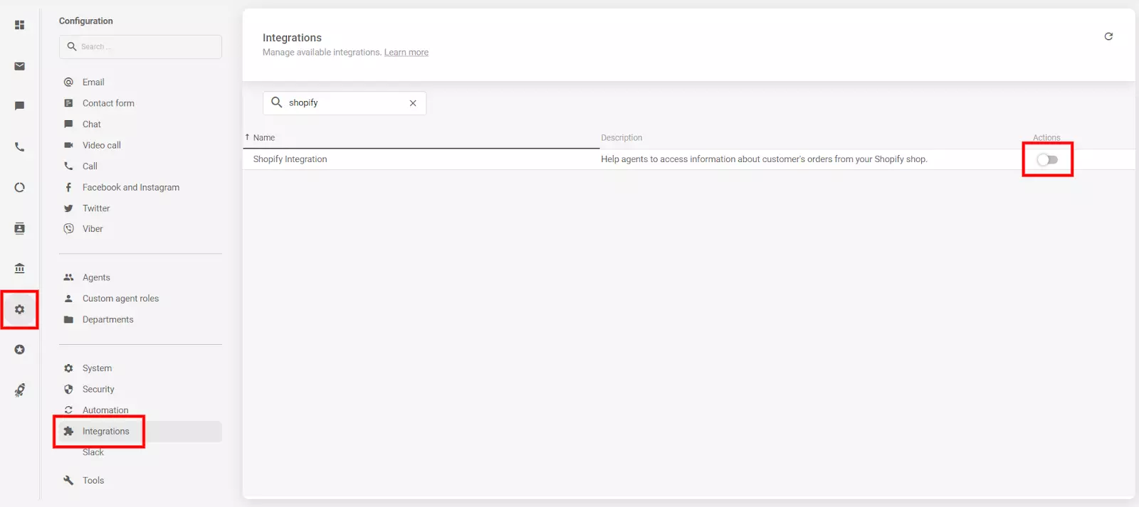 Comment activer l'intégration Shopify avec LiveAgent