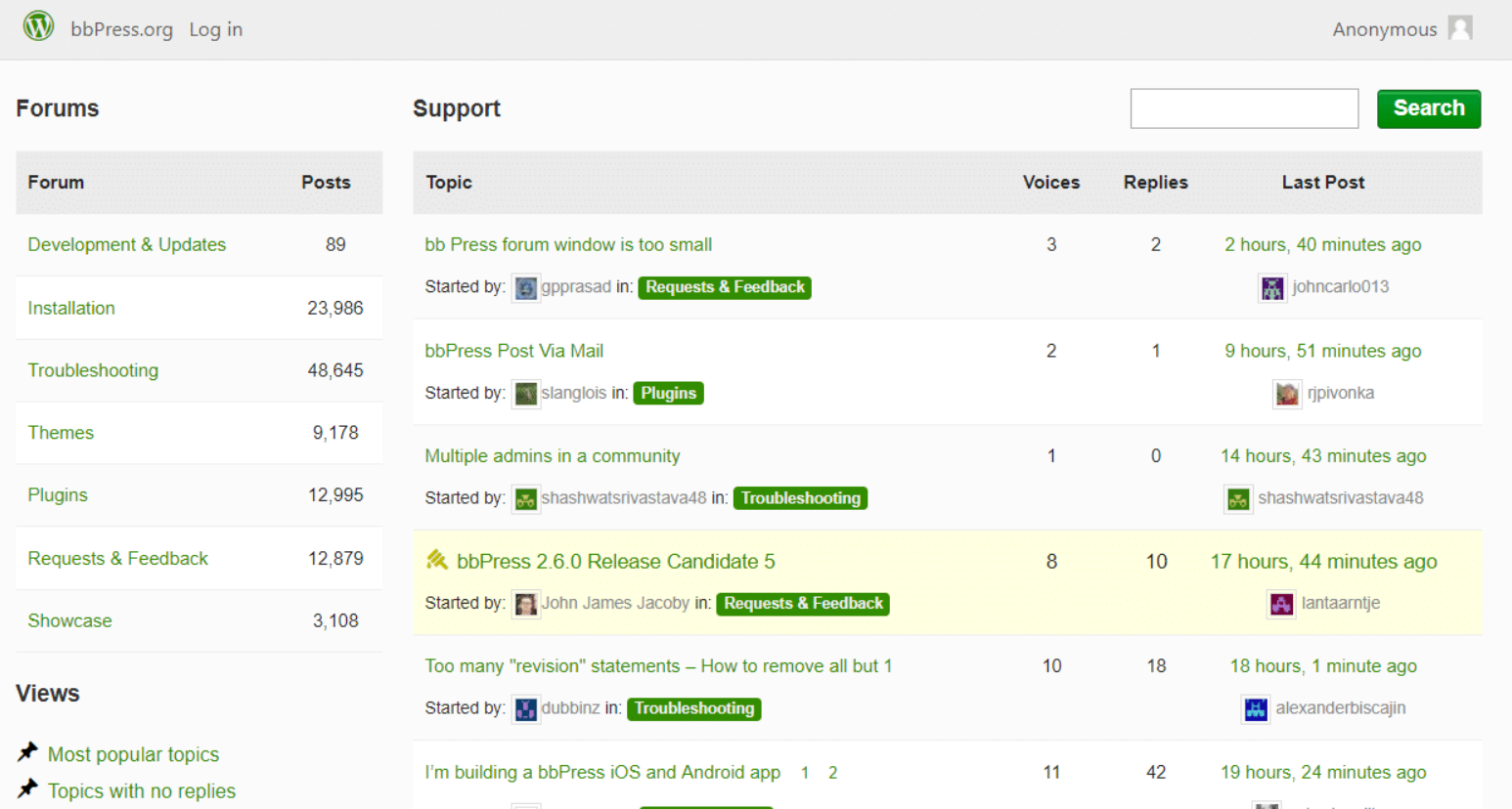 Plugin de forum WordPress bbPress