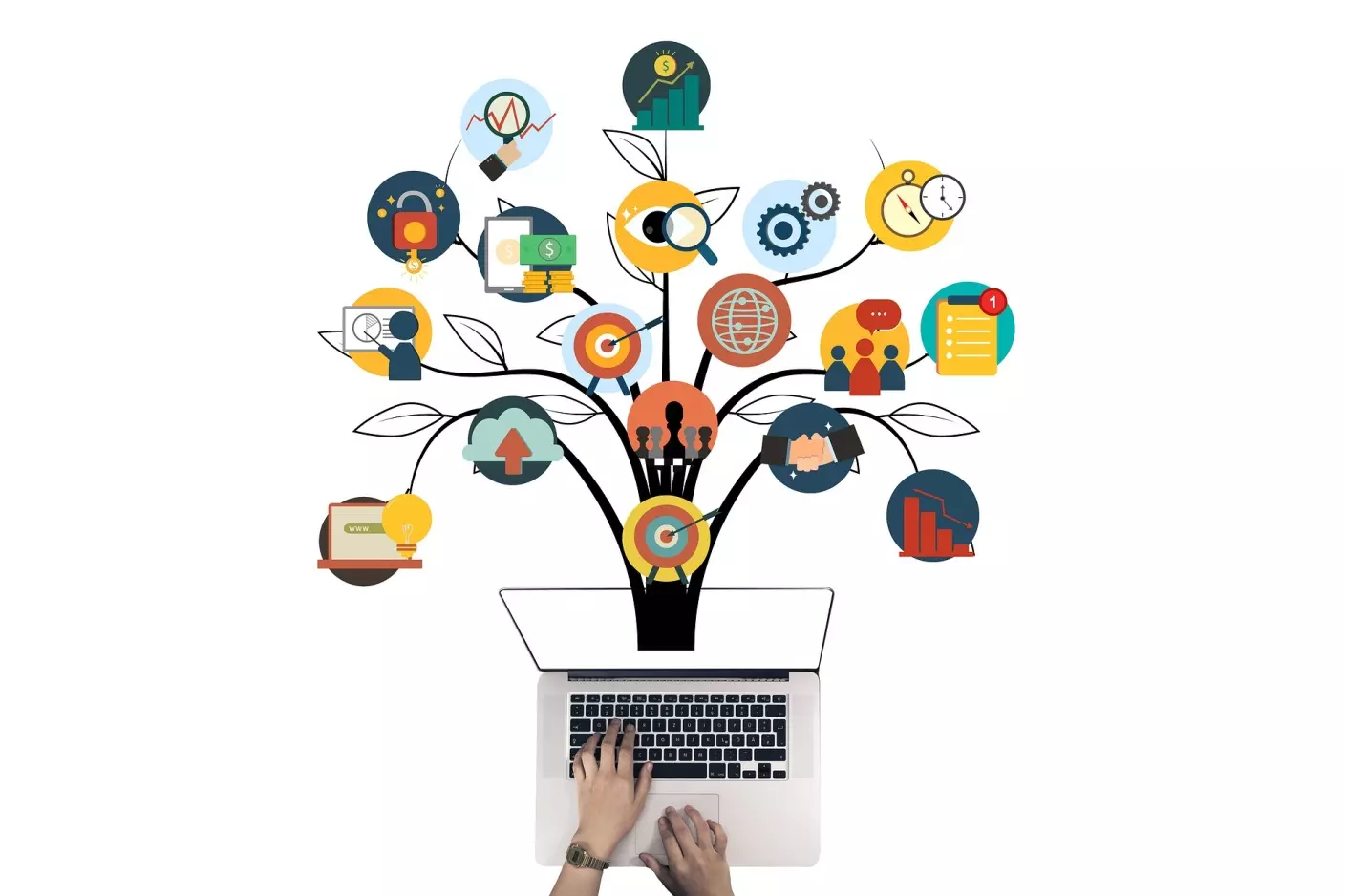 Illustration de stratégie de marque