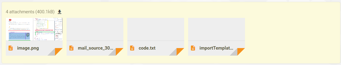 Téléchargement en masse des pièces jointes