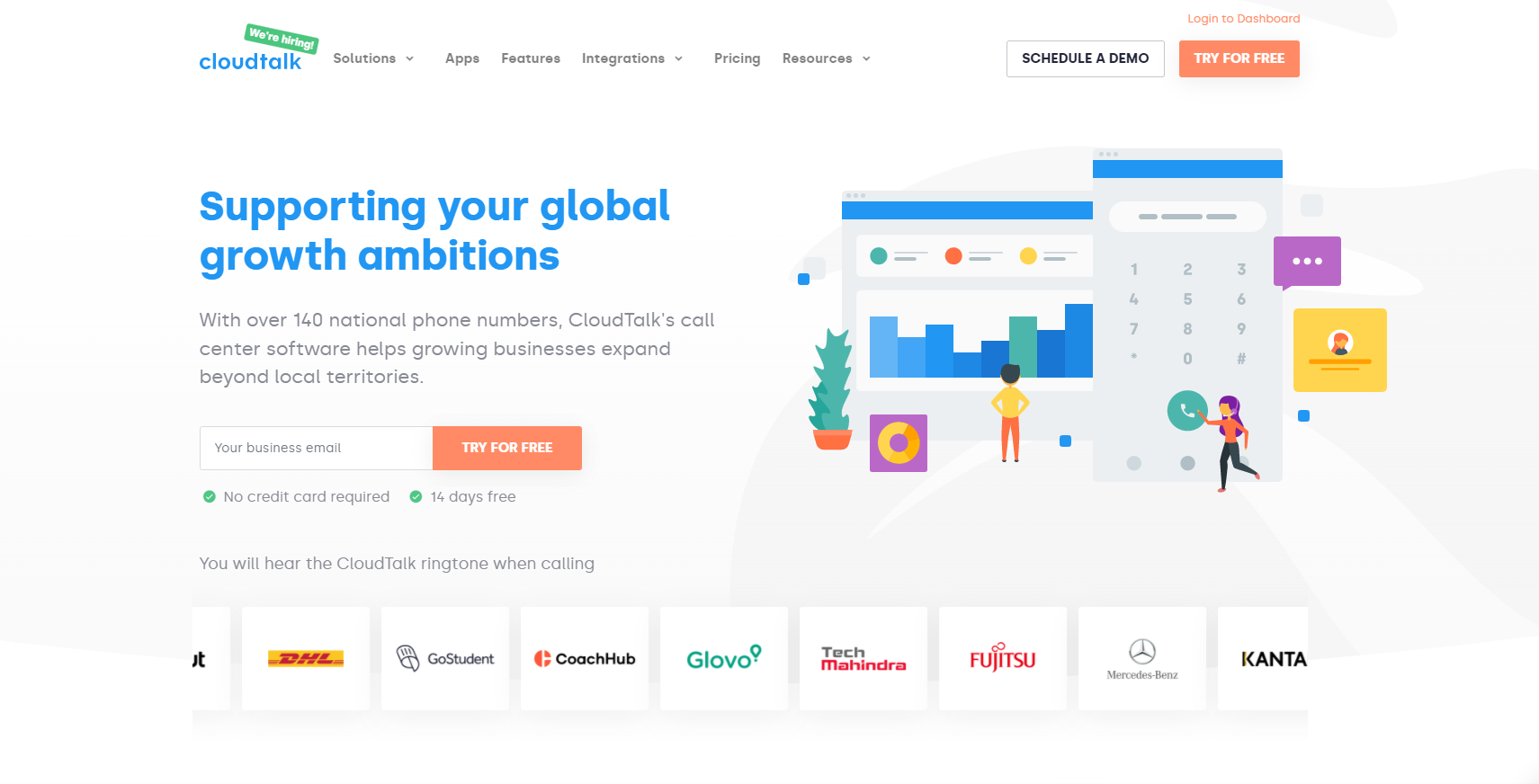 Site Web du fournisseur VoIP Cloudtalk