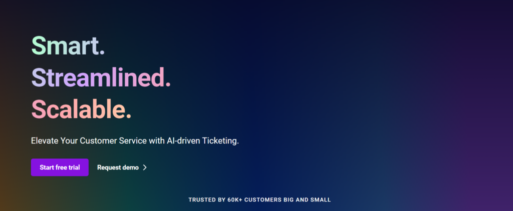 Page d'accueil de Freshdesk - Alternative à Spiceworks à considérer pour développer votre support client