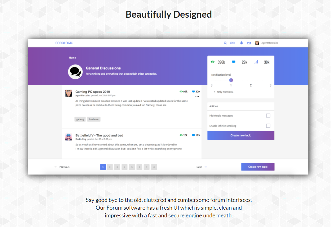 Logiciel de forum communautaire Codoforum
