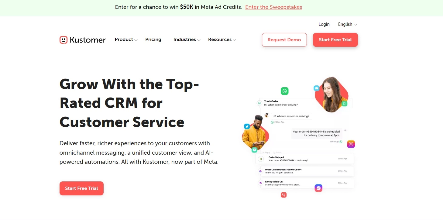 Logiciel de centre d'assistance Kustomer