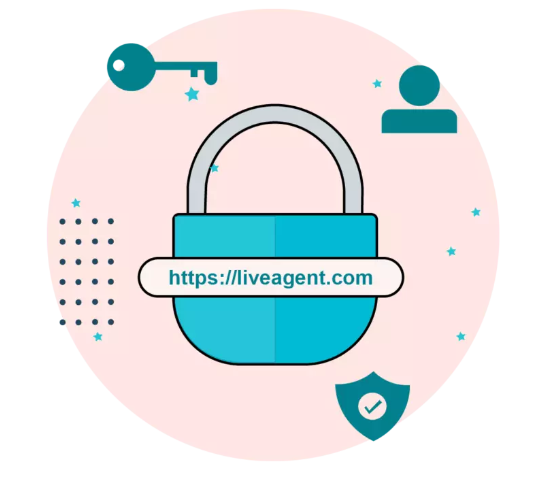 Le chiffrement SSL et HTTPS fait du logiciel helpdesk gratuit de LiveAgent une solution sécurisée