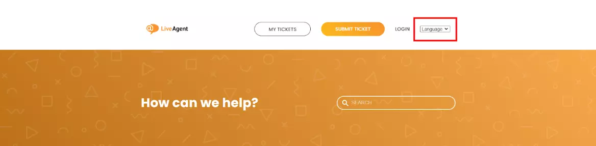 LiveAgent - Paramètres de langue de la base de connaissances