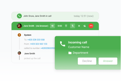 Intégration du centre d'appels et du chat en direct de LiveAgent