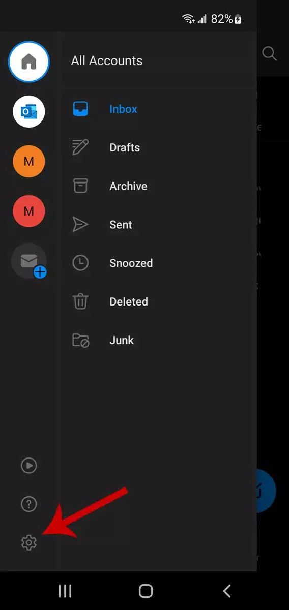 Threading des e-mails Outlook sur les appareils mobiles, étape 2