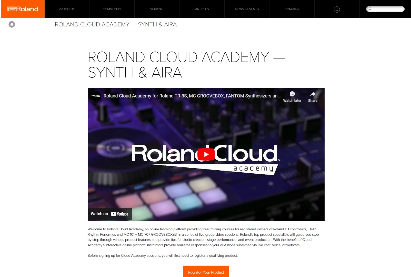 Académie en ligne Roland