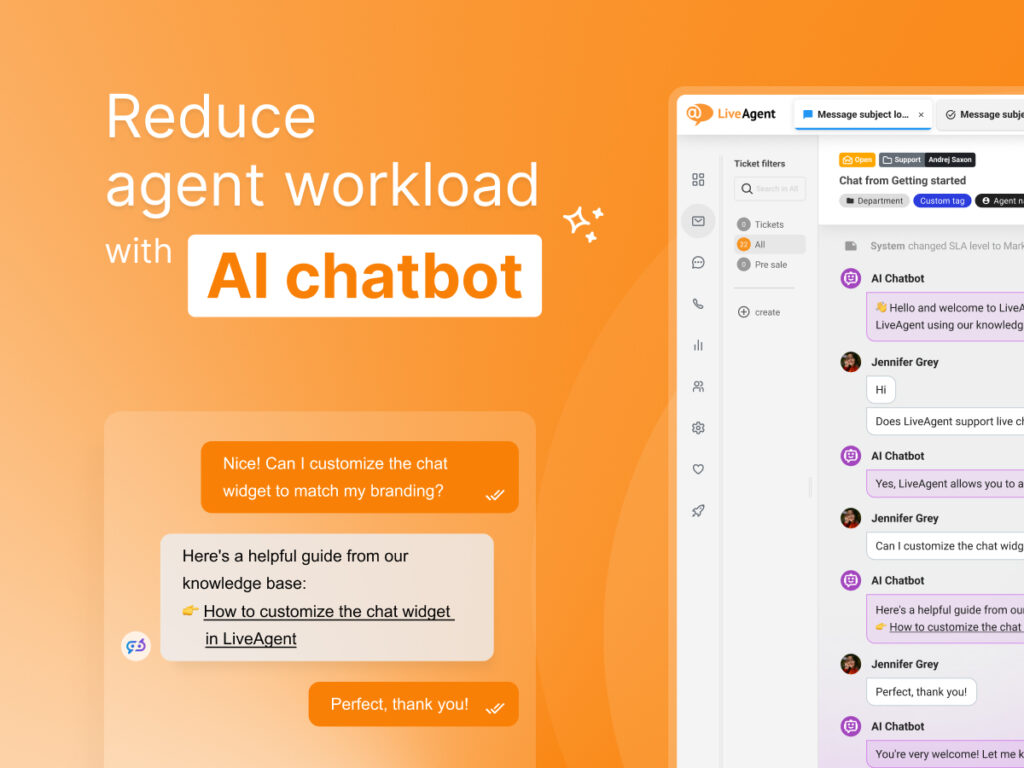 Chatbot IA de LiveAgent