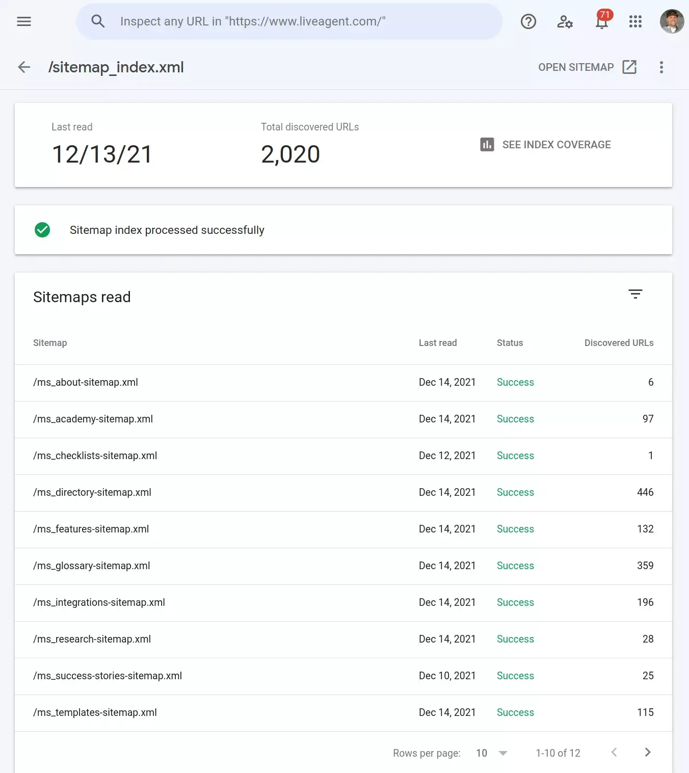 Ajouter tous les sitemaps de votre site web