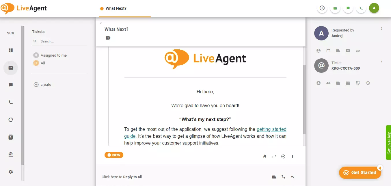 Intégration LiveAgent