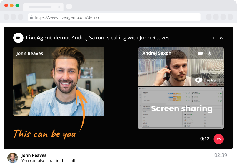 Planifiez une démo avec un logiciel d'assistance stellaire - LiveAgent