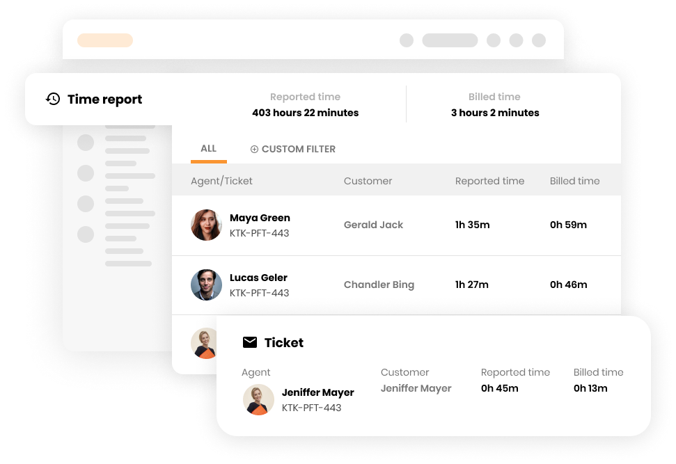 Rapport de temps dans le logiciel de centre d'appels - LiveAgent