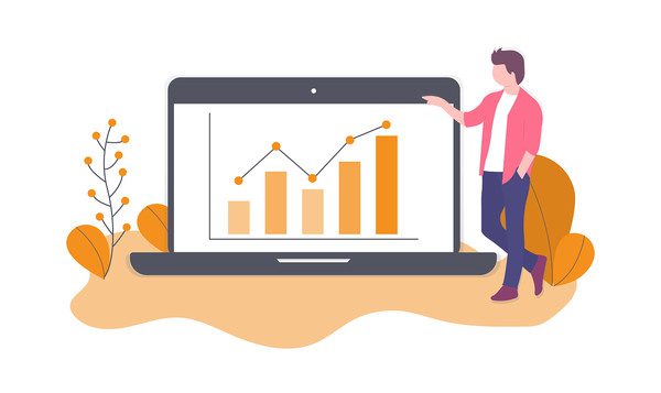 Rapport des points de contact des clients - illustration