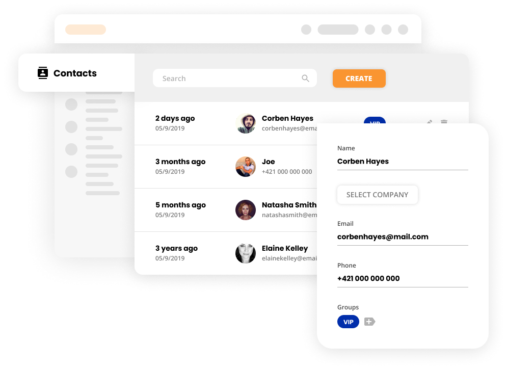Contacts dans le système de tickets - LiveAgent