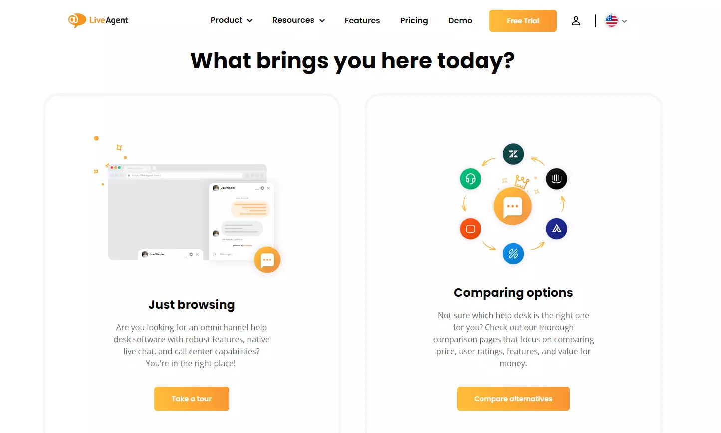 LiveAgent - Faire une visite guidée