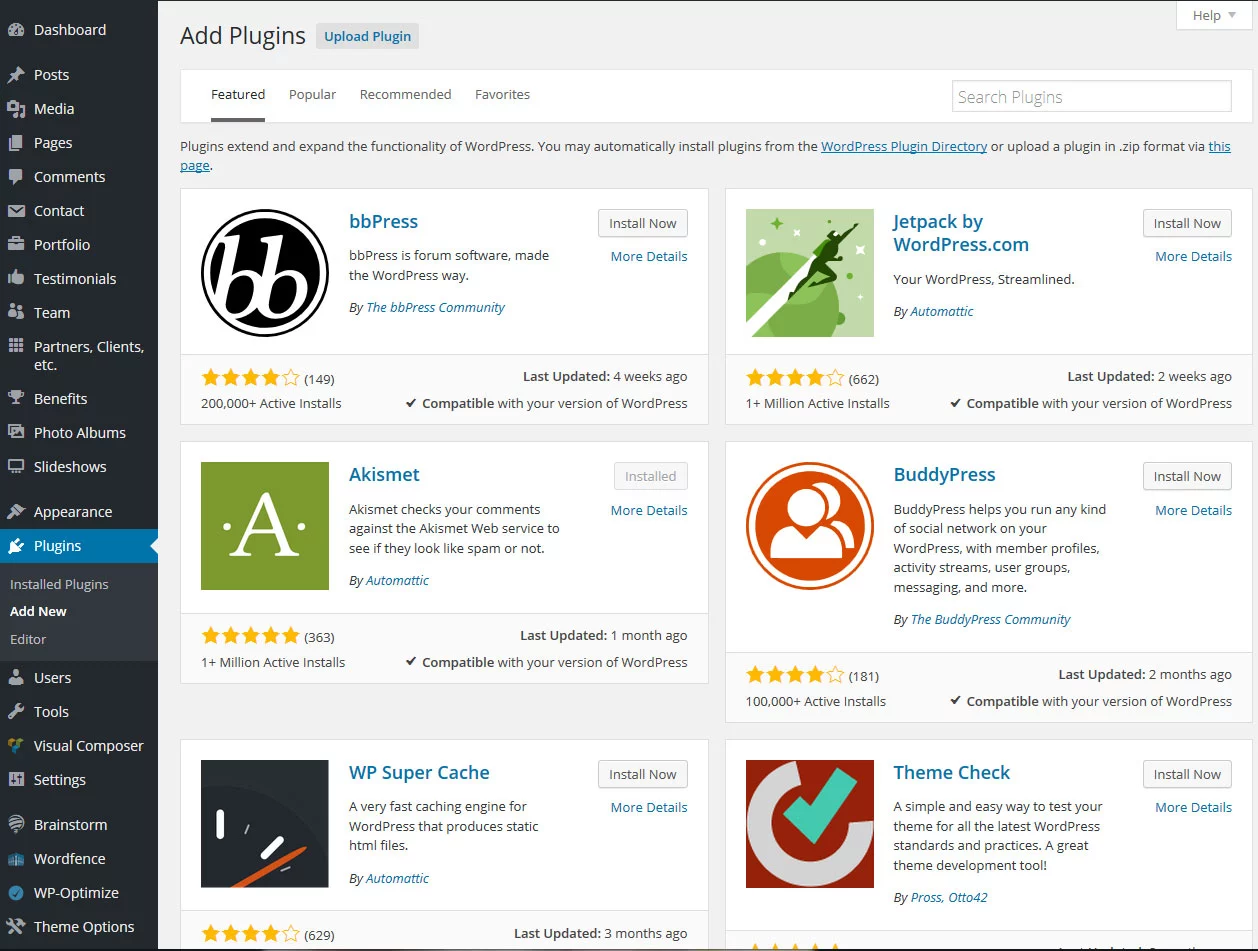Vérifiez toujours la fonctionnalité du plugin WP