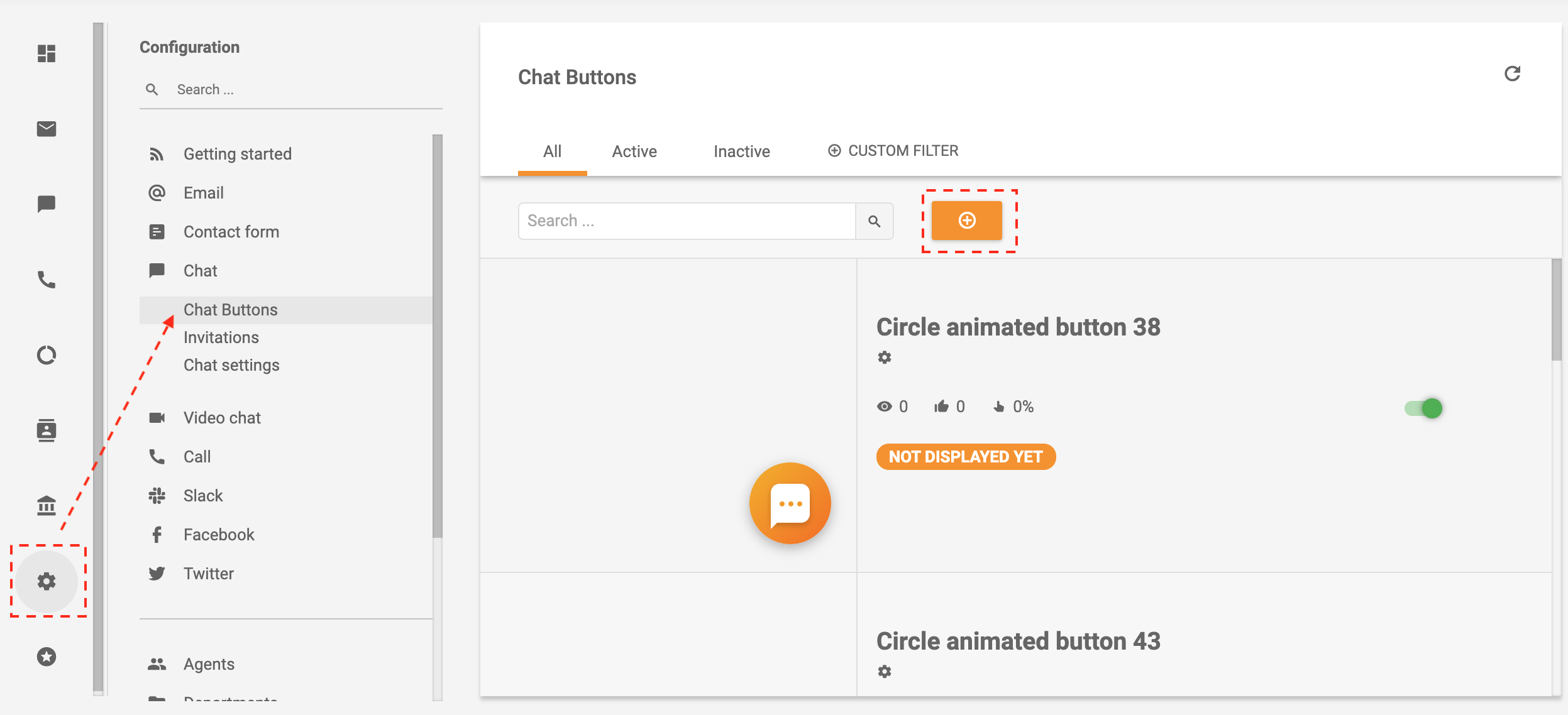 LiveAgent - Créer un bouton de chat