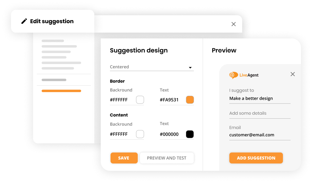 Fonctionnalité Commentaires et suggestions dans le logiciel d'assistance - LiveAgent