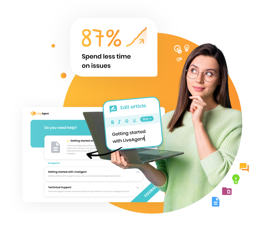 Logiciel de base de connaissances par LiveAgent