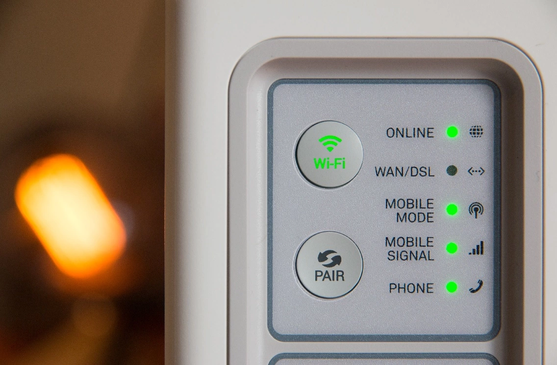 Gros plan du routeur